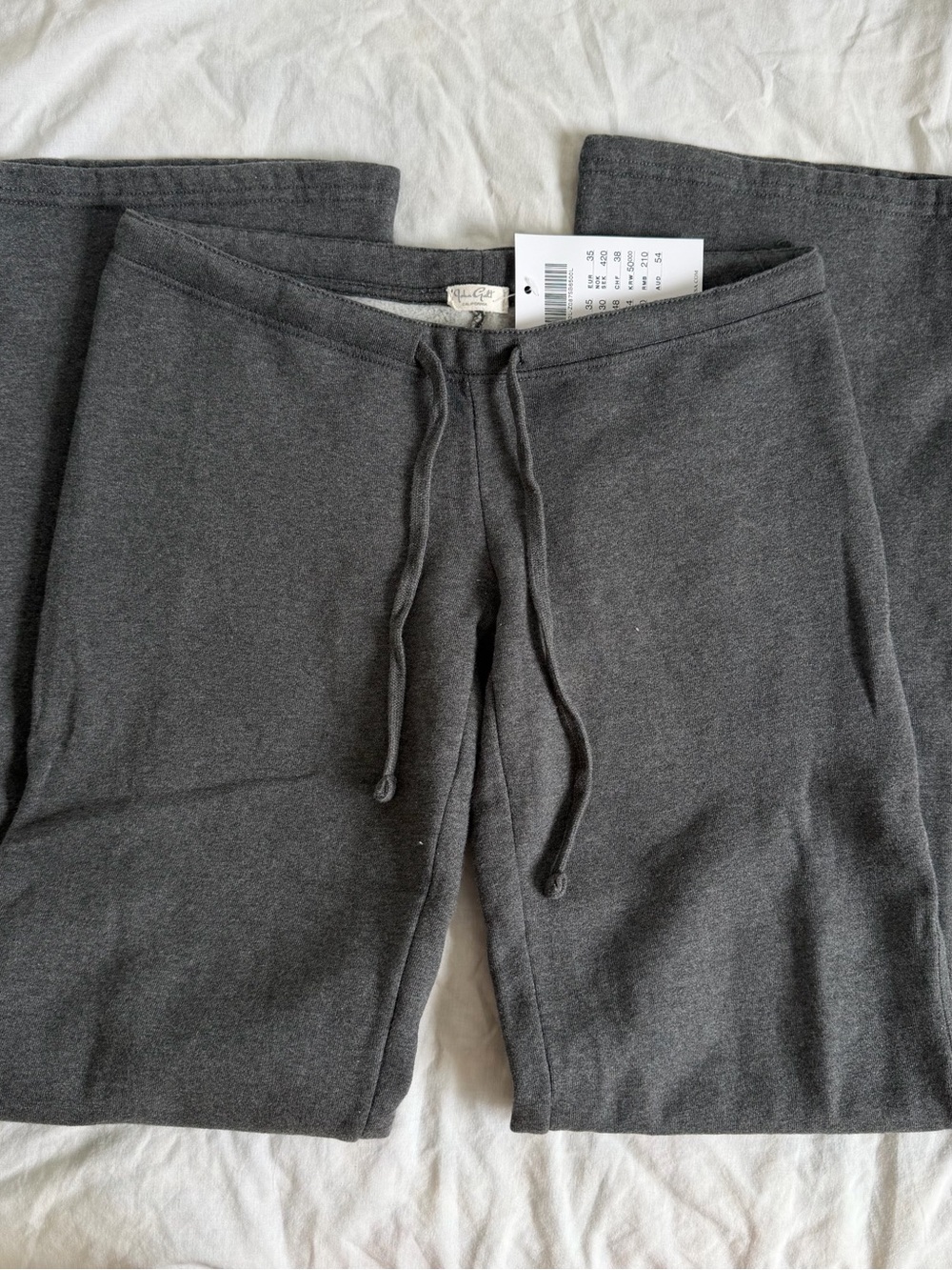 Brandy Melville Low Rise Grey Sweatpants